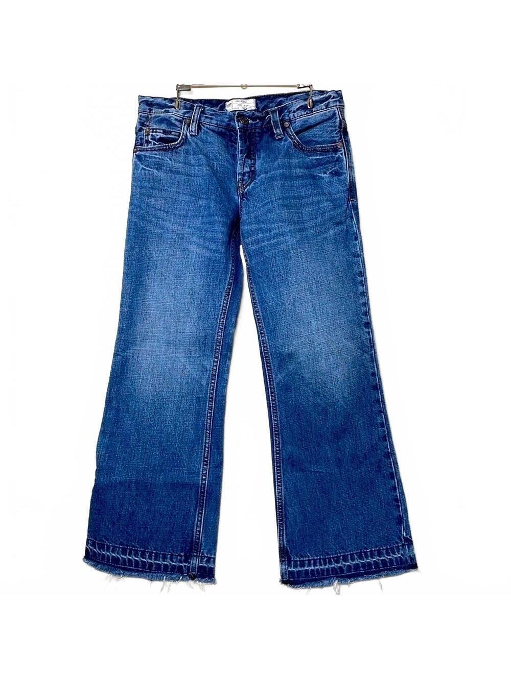 Free People Wide Leg Crop Jeans Size 25